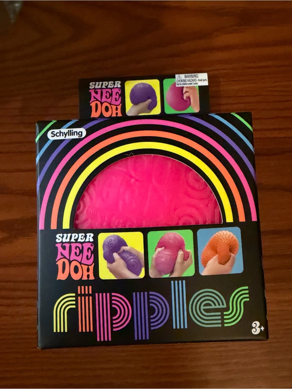 Giant Schylling Super NeeDoh Ripples Sensory - Pink